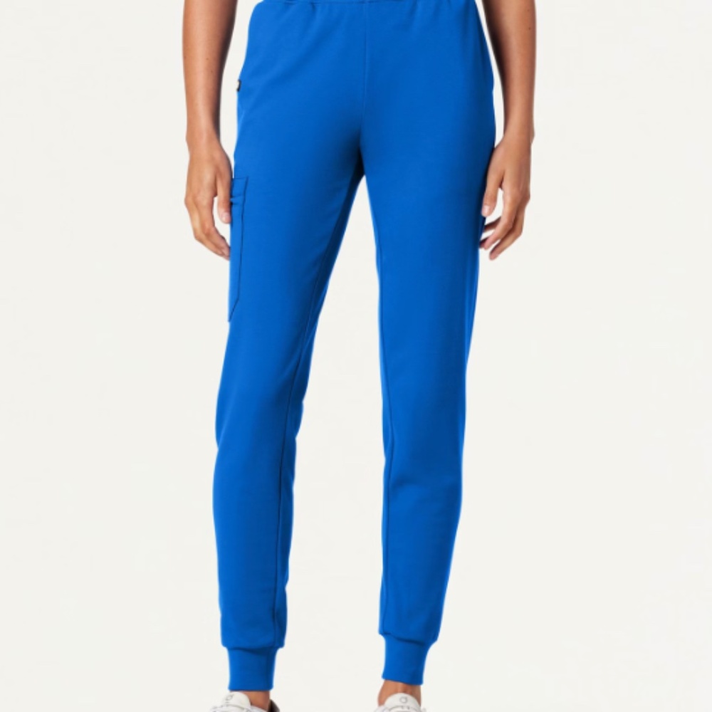 Jaanuu Women's Rubi Slim ULTRAsoft Scrub Jogger in Royal Blue Size Large Tall